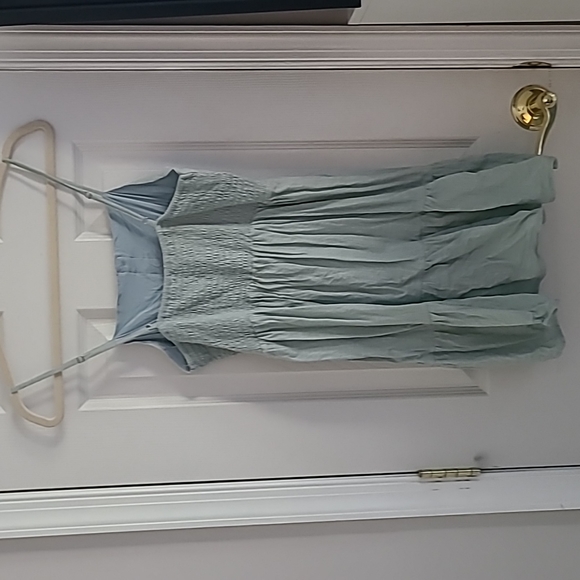 Sweet Intervention Sage Button Front Lace Detail Dress - Picture 7 of 10